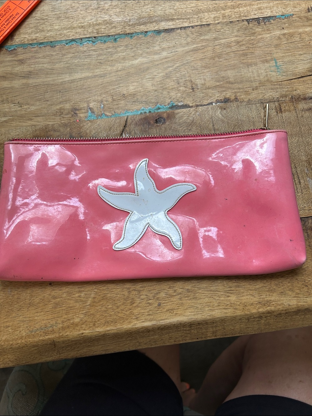 Pink Patent Starfish Zip Pouch By LoLo